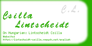 csilla lintscheidt business card